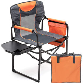 Outdoor Portable Tall Folding Chair with Table Board Outdoor Portable Camping Makeup Director Chair Fishing Chair Fishing Stool