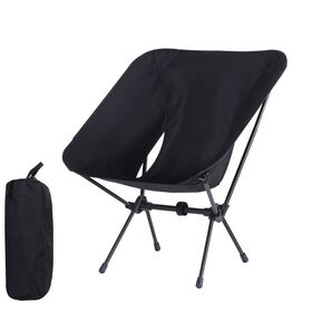 Logotipo personalizado Outdoor Ultra Light Mochila Praia Cadeiras Dobráveis Compact Camping Moon Chair