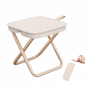 Portable Lightweight Folding Handbag Stool Effortless Iron Camping Chair for Gym School Park Garden Hiking Outdoor Fish Other