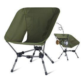 Banco tático dobrável de alta qualidade para camping ao ar livre para adultos, cadeira de lua de camping de praia dobrável ultraleve de alumínio