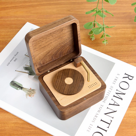 Christmas Vintage custom music boxes player customizable music box Personalized Gift Music Box wood Anniversary music box gifts