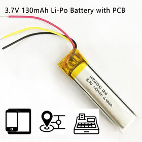 OEM VP501040 3.7V 130mAh Li-Po Battery | Custom Lithium Polymer Battery with PCB & Wire for PC