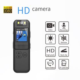 Fabrikpreis HD 180-Grad-Drehobjektiv 1080P Körper Audio-Video-Aufnahme Rückclip Magnetische Adsorption Fahrradkamera