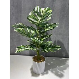 2025 altura verde artificial vendedora caliente del árbol el 130cm del pote con el pote plástico negro blanco