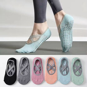 Wholesale Custom Logo Ladies Dance Grip Non Slip Terry Yoga Pilates Socks For Women Spring Summer Autumn Indoor Fitness