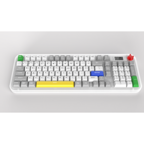 Teclado gaming RGB con cable, teclado de membrana, teclado retroiluminado para juegos, teclado de tamaño completo, teclado de pantalla para oficina