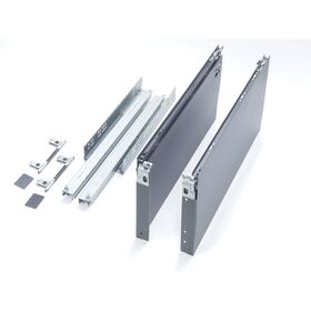 Modular Metallic Drawer Organizer with Soft-Close Slides for Clothing Storage, Cold-Rolled Steel, 80cm Width