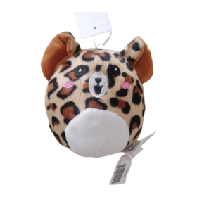 100% polyester cheetah keychain