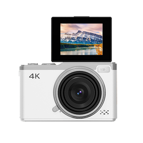Kompakte Digitalkamera 2,4 Zoll HD 64MP CCD Drehbildschirm Spiegellose 4K Digitale Videokameras für Kinder