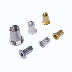 Tuercas Remachables con Cabeza Alomada, Zincadas