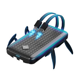 حل شحن كامل باور بنك 10000 مللي أمبير في الساعة مدمج في كابلات مزدوجة مخرج سريع 22.5 واط رفيع جدًا محمول للهاتف اللوحي