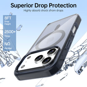 جراب هاتف ممتاز Neo Hybrid لهاتف iPhone 17 Pro Max: قطعة صلبة من البولي كربونات، ومادة TPU ناعمة، ومغناطيس قوي، ومضاد للصدمات، ومضاد للخدش، وغير قابل للاصفرار، وشفاف