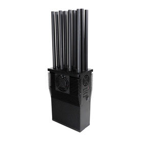 Leistungsstarker 12-Antennen-Hand-Signalstörer, Aufladung für Auto und Netzstrom, 2G, 3G, 4G, 5G, Wi-Fi, GPS, UHF, VHF 6E