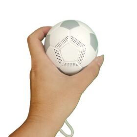 مكبر صوت بلوتوث لاسلكي صغير محمول مصبوب بالحقن المزدوج، هدية، على شكل كرة مع إضاءة RGB LED