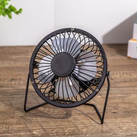 4"Desk Fan USB Charging Fan,Cordless Portable Fan,Mini Table Fan Aluminium