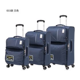 Set Koper Troli Kain Tahan Air Ringan Premium dengan 4 Roda Spinner Grosir OEM 19/23/27 Inci