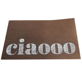 Alfombra de impresión de pantalla Alfombra de piso de PVC impermeable Logotipo personalizado de la empresa Alfombra de puerta al aire libre Ascensor Baño Hotel Alfombra de bienvenida