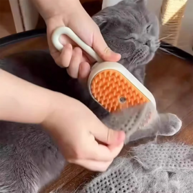 Diseño simple gato aseo vapor impermeable cepillo para perros mascota aseo cepillos auto limpieza gato perro mascota peine
