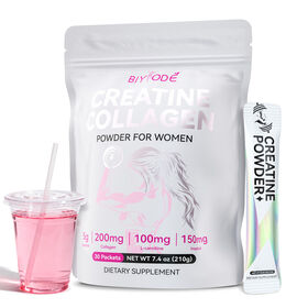 Private Label Female Creatine Collagen Powder Fitness & Beauty Supplement
