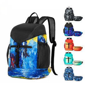 Waterproof Soft Nylon Backpack Unisex Zippered Bag for Daily Hiking Cycling Lightweight Travel Sport Sack
