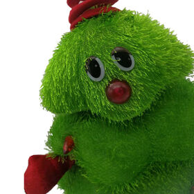 Durable Velboa Green Monster Plush Toy with Double-Layered Fabric for Holiday Events