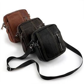 Veg-gegerbte Umhängetaschen im Großhandel, Sling Bag, Schultertasche, Kabinentasche, Messenger Bag aus erstklassigem Leder, Tragetasche für den täglichen Gebrauch für Herren