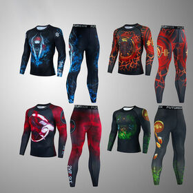 Conjunto de Ropa Deportiva para Hombre por Sublimación, Camiseta y Pantalones de Entrenamiento de Secado Rápido, Transpirable y Absorbente de Humedad para Entrenamientos Intensos