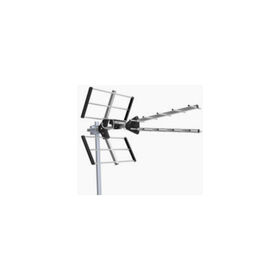 Precio de fábrica al por mayor OEM ODM fabricante 12 elementos 470-862MHz 9.5-13dBi Antena de TV para exteriores con caja dipolo FIFOII