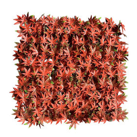 Jardin Vertical d'Intérieur Décoratif Mur Végétal Artificiel avec Fleurs d'Herbe en Plastique Plantas Artificiales