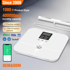 Balança Inteligente Bluetooth de Gordura Corporal Analisador Digital de IMC até 180kg Balança Elétrica de Banheiro com Sincronização de Aplicativo para Acompanhamento da Saúde