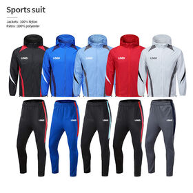 Men's Outdoor Training Set Varsity Jacket Sweatpants 2-Piece for Running Fitness Custom Sportsuit Sportswear for Men Manufacturer