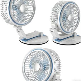 Multifunctional Foldable Desk Lamp Fan - Solar USB Powered Portable Fan Light for Dorm Office Camping