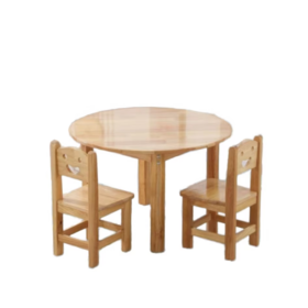 Juego de Mesa y Sillas para Niños al por Mayor 2025 - Mobiliario de Aprendizaje Temprano de Madera para Jardín de Infancia