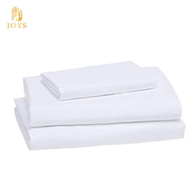 Wholesale Cheap Bedding Set Hotel 100% Cotton Bed Sheets White
