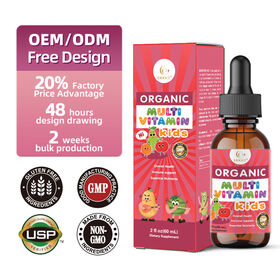 OEM/ODM Multivitamin-Tropfen für Kinder liefern essentielle Vitamine und Mineralien in flüssiger Form für die allgemeine Gesundheit
