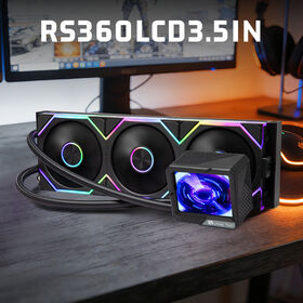 Radiador de Resfriamento Líquido para CPU OEM 360mm com Rolamento Fluido, Sistema de Resfriamento Silencioso de Alumínio de 320W para Gabinete de PC Gamer Universal