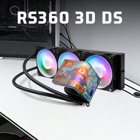 Sistema de Refrigeração a Água de Alto Desempenho AIO Cooler Líquido para CPU Radiador 360mm com Rolamento Fluido e LED ARGB (3pin/4pin) para Gabinete de PC
