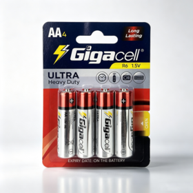 Cheap price Ultra Heavy Duty R6 with Aluminum foil jacket 1.5V AA size No.5 ideal for computer accessories smart home device