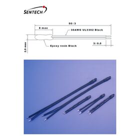 TA Thermistor: High-accuracy sensor with 50mm flexible leads for quick installation in tight areas and stable temperature readings