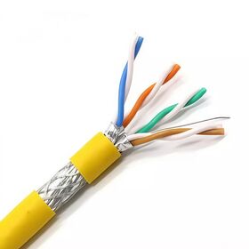 Cat6A SF/TP Ethernet Cable 1000ft Certified 100% Solid Pure Copper High-Performance Ethernet Cable Cat 6a for Structured Cabling