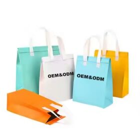 Sacs d'emballage isothermes personnalisés avec logo imprimé en bas, sacs d'emballage non tissés, sacs réfrigérants à bas prix, vente directe d'usine