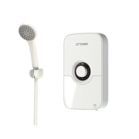 Chauffe-eau Électrique Économique avec Élément de Chauffe Rapide, Réservoir en Acier Inoxydable et Protection Anti-Surchauffe pour Usage Résidentiel