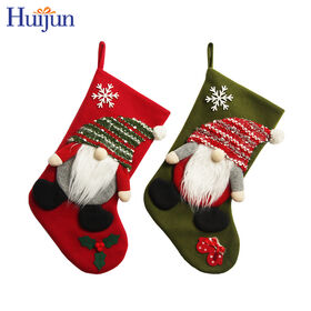 Customized Design 3D Gnome Christmas Stocking for Xmas Tree Ornament Socks
