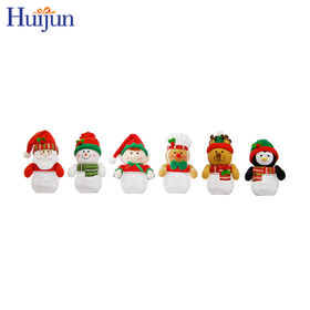 Penjualan Laris Toples Permen Santa Claus Manis Ukuran 6 Inci Botol Penyimpanan Permen PET untuk Dekorasi Natal