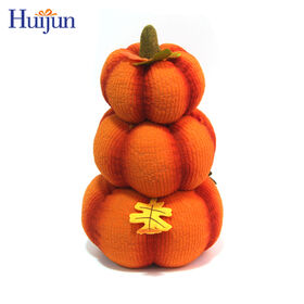 Wholesale Factory Direct Fall Artificial Craft Plush Orange Pumpkin Harvest Thanksgiving Decoration