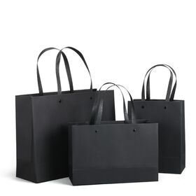 Sacs en papier de luxe pour vêtements avec logo imprimé personnalisé, sac cadeau recyclable pour boutique