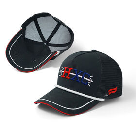 Wholesale Factory Price Breathable Embossed Mesh Back Baseball Cap Outdoor Embroidery logo Custom SportsTrucker Hat With Rope