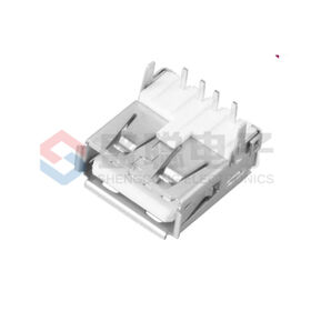 Connecteur USB 2.0 Femelle Type A, Embase AF, DIP à 90 Degrés, Port USB à Bord Courbé pour Ordinateur Portable