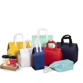 Bolso no tejido de la bebida del té reutilizable de la leche del café de la comida rápida