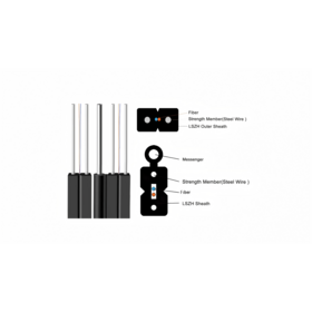 HONGYI:10+ Years Fiber Cable Manufacturer 1/2/4core Singlemode Self-Supporting Figure 8 Drop Cable High-Speed Broadband Access